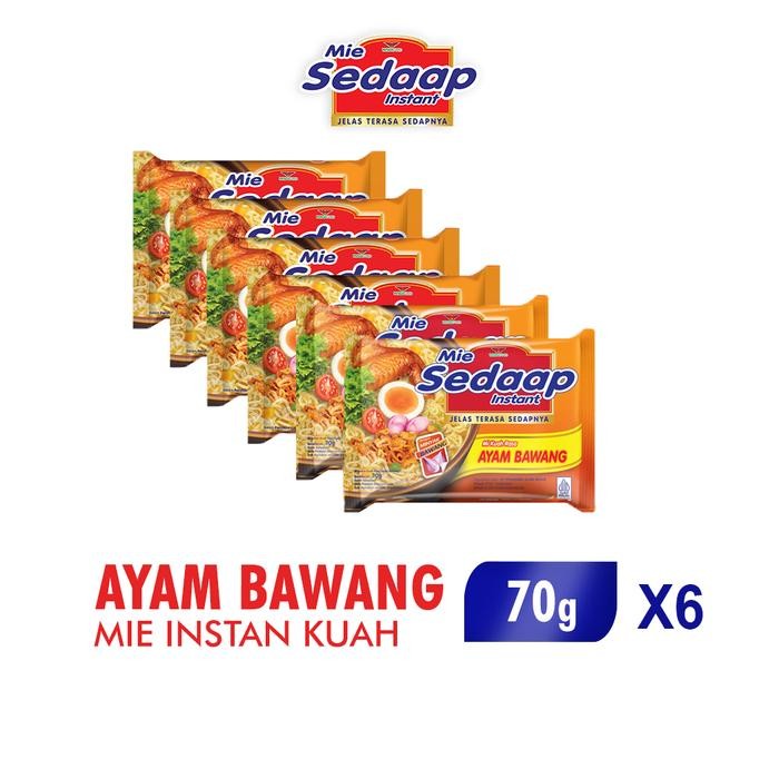 

H48Y Sedaap Mie Instan Ayam Bawang Bag 70G X6