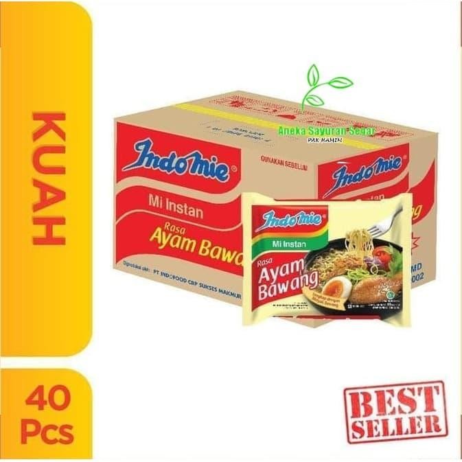 

H48Y Indomie Ayam Bawang Mie Kuah 1 Dus Isi 40 Pcs Murah