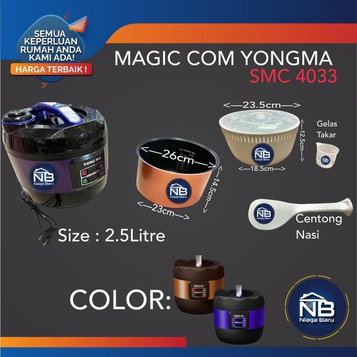 Yongma Com Rice Cooker Yongma Smc 4033 2.5 Liter