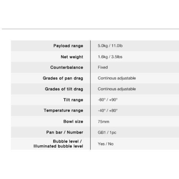 Tripod Kit E-Image Lightweight Eg03Pa2 5Kg Fluidhead Gh03Plus Eimage
