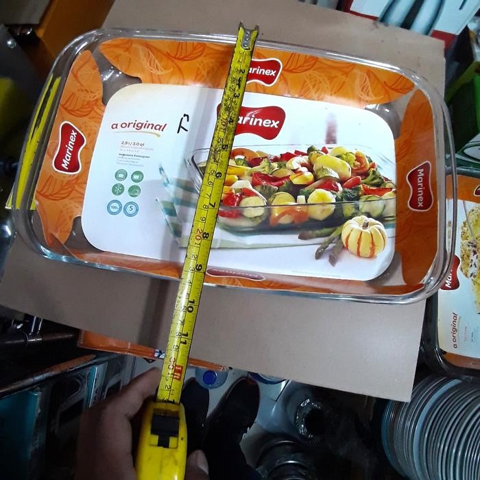 Happycall - Loyang Mangkok Kaca Tebal Persegi 9,5In 2.9 L Pyrex Microwave