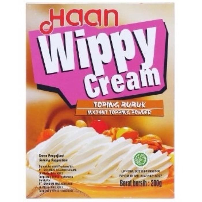 

Haan Wippy Cream 200gr bubuk