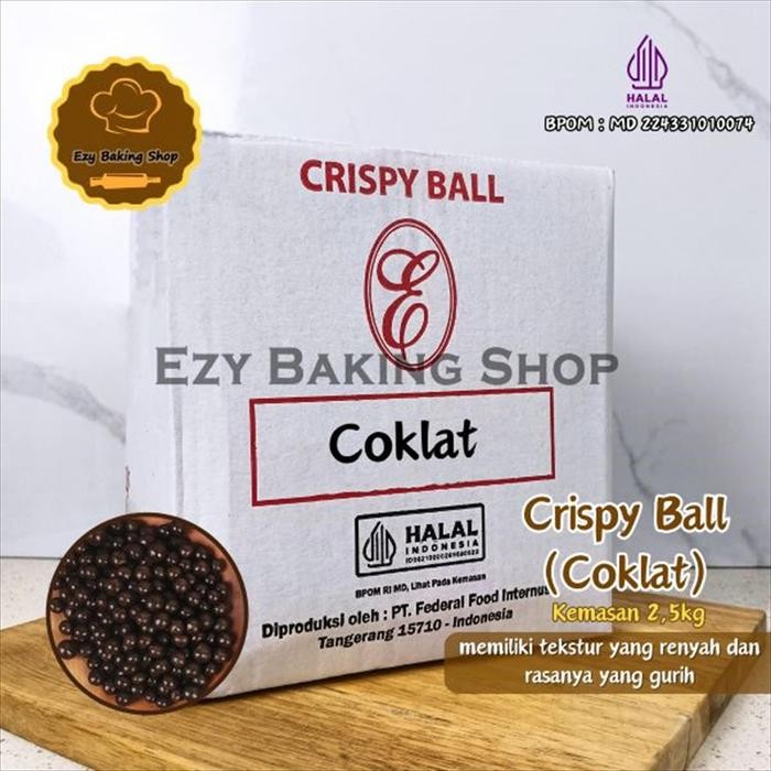 

Elmer Crispy Ball Coklat - Choco Caviar 2.5kg / Topping Donut