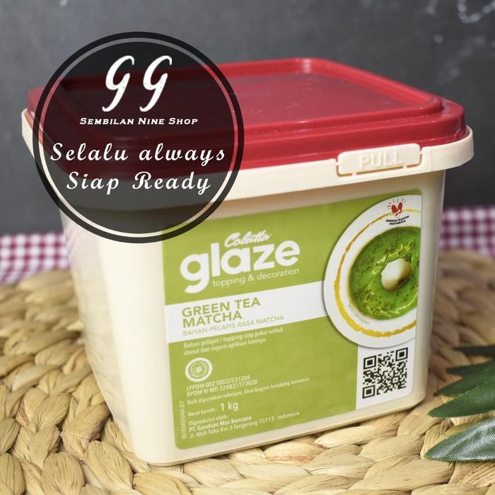 

COLATTA GLAZE GREEN TEA 1 KG Matcha Glazing Macha Teh Hijau Topping Donat Hiasan Kue Dekorasi Cake