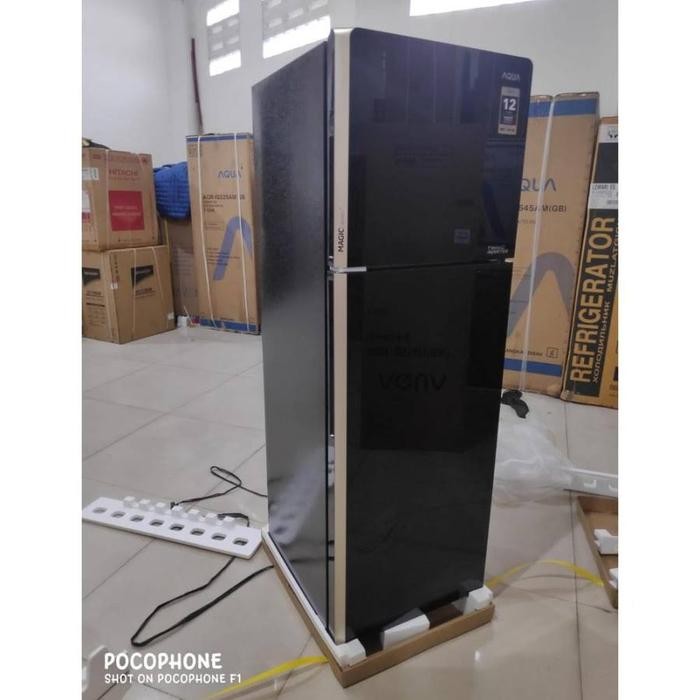 Lemari Es 2 Pintu Aqua Aqr-355Ig Inverter Kulkas Aqua Aqr 355 Ig