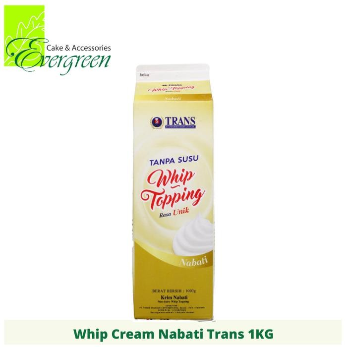 

KFI / Trans Whip Topping GOLD/Susu Kocok Nabati 1KG x 12 pcs