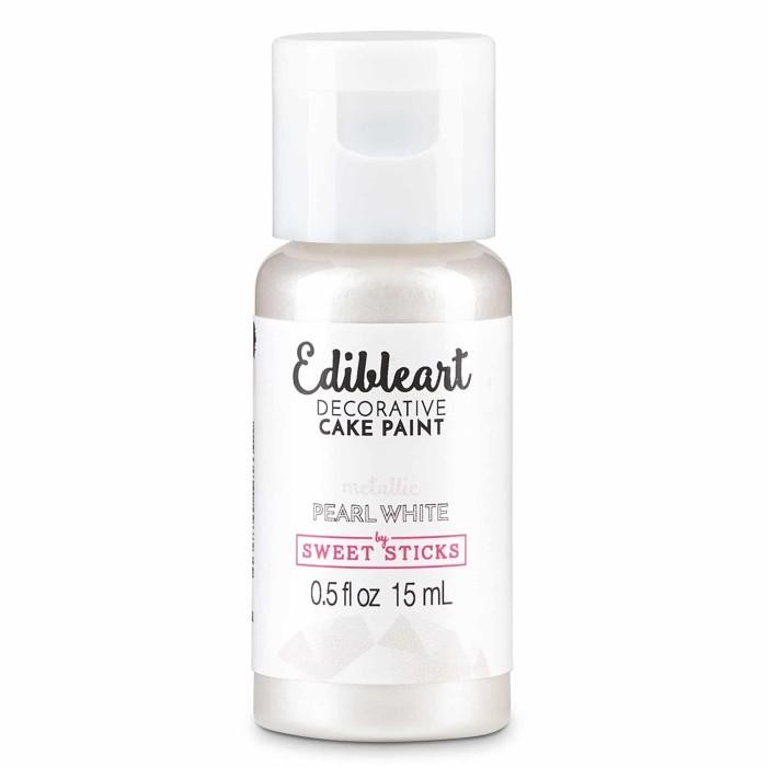 

Pearl White Edible Art Paint Sweet Sticks Cake Kue Pewarna 15 ml