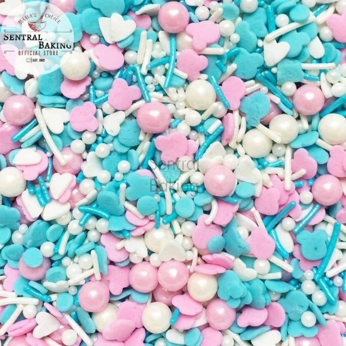 

Sprinkle Kue Mutiara Mickey Biru Pink / Springkel Cake Springkle Kue