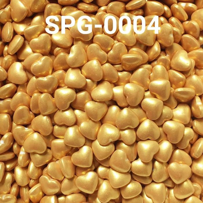 

SPG-0004 Sprinkles sprinkle sprinkel 1kg 1 kg kilo hati gold emas