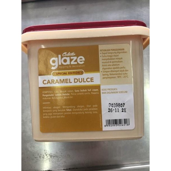

Colatta Glaze Caramel Dulce / Glaze donat 1 kg