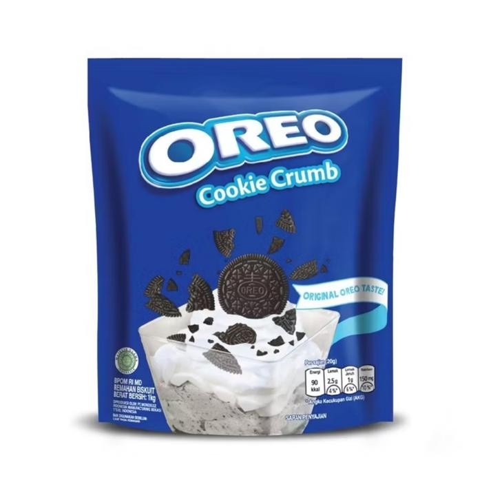 

OREO COOKIE CRUMB KASAR 1KG REPACK 500G/250G TOPPING KUE DAN MINUMAN