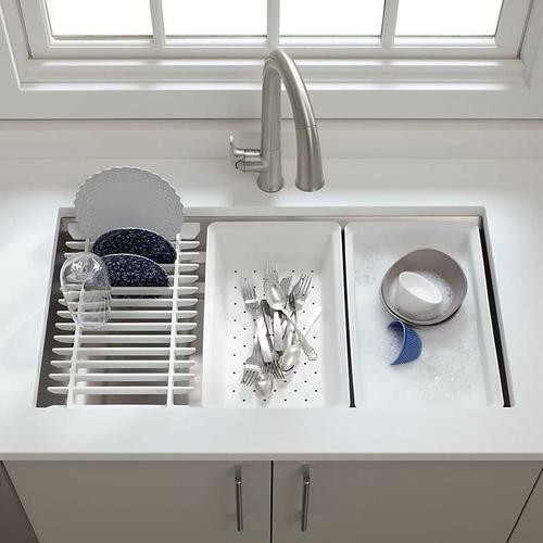 KOHLER Prolific Large Single Under-Mount Kitchen Sink K-5540T-S-NA