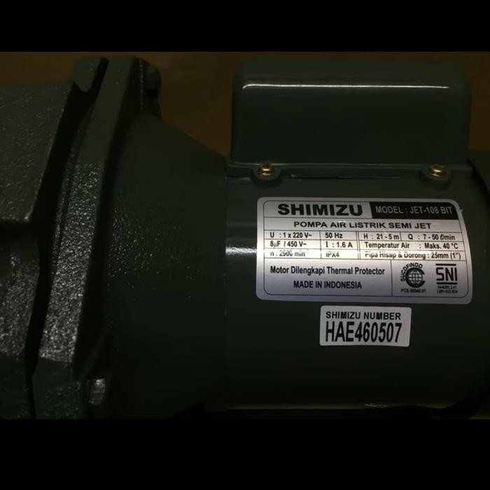 mesin pompa air shimizu semi jet-108 bit