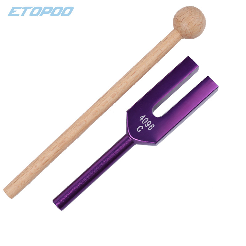 tokoaladin09 Crystal Tuning Fork for Healing,4096 Hz Tuning Fork,Percussion Accessory Medical-Grade 