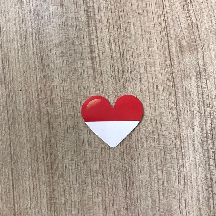 

(Allthebest) Stiker Pipi Hati Bendera Merah Putih HUT RI isi 30 pcs