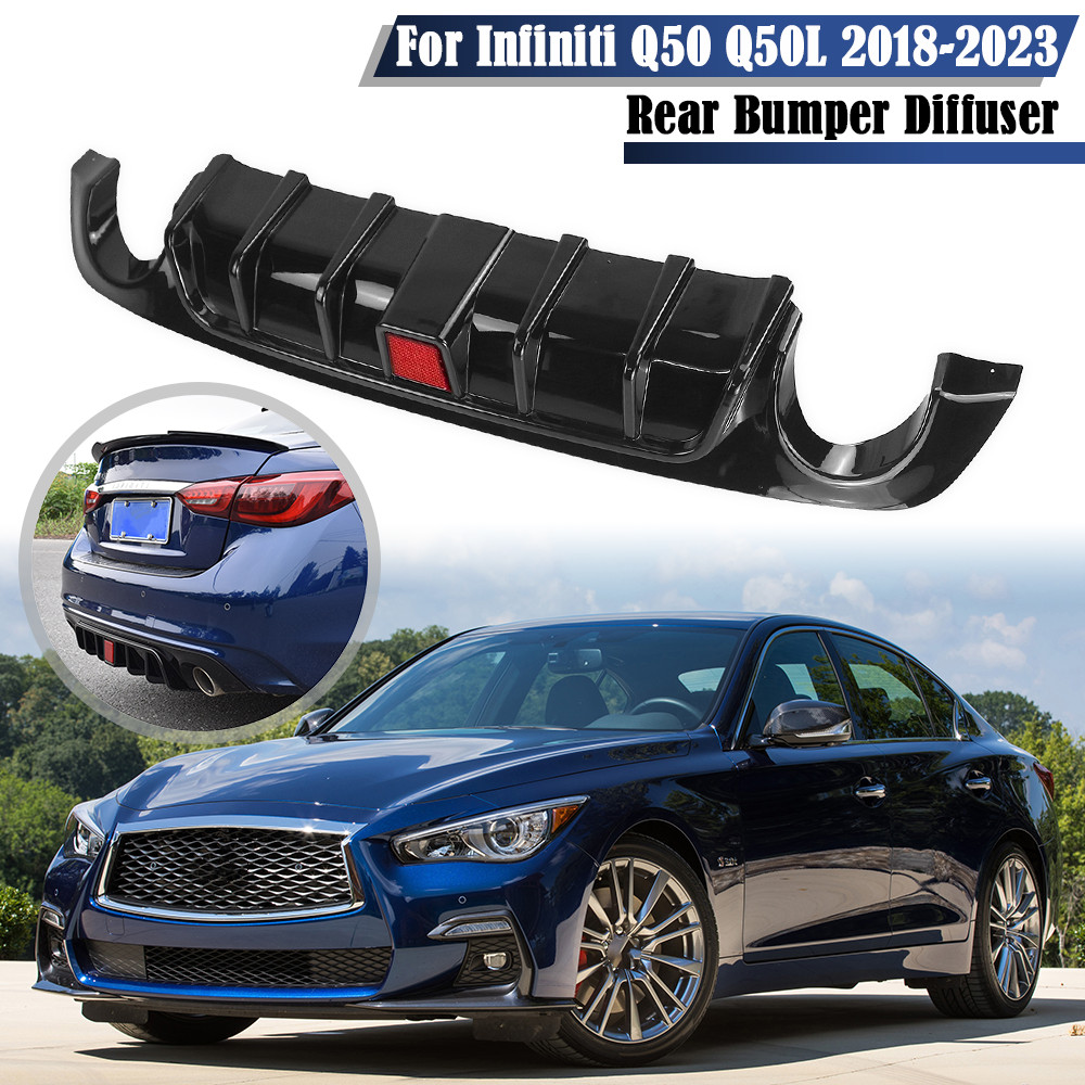 Car Rear Bumper Diffuser Lip Spoiler Lower Bumper Rear Diffuser Lip