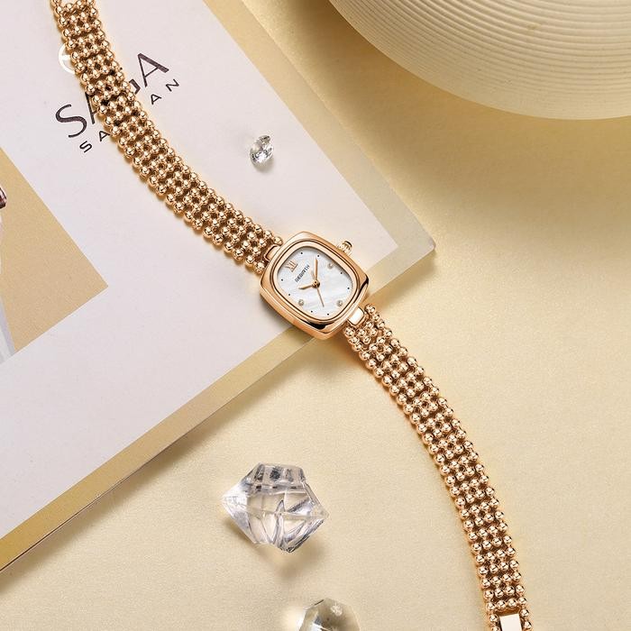 TERMURAH Jam Tangan Wanita Korea Elegan Jam Gelang Wanita Anti Tali Gelang Jam Tangan Cewek READY