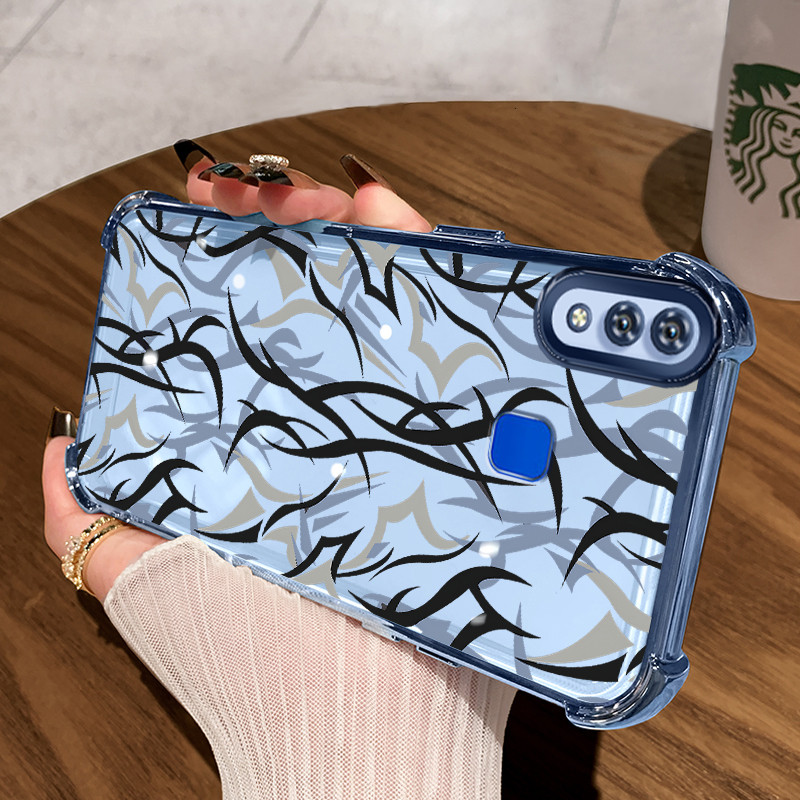 Casing Hp untuk VIVO Y91 Y91i Y93 Y95 Y91C Y1s Y90 Case Casing Graffiti batang pola Silikon Softcase