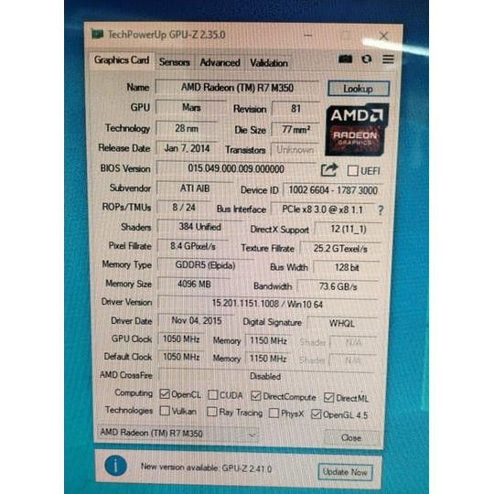 Populer Vga Reborn R7 350 4Gb Ddr5