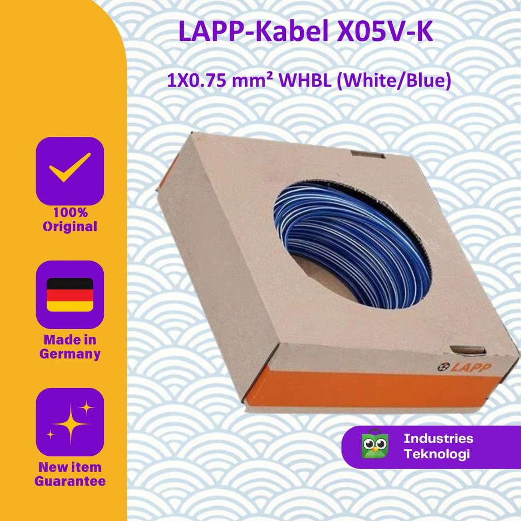 LAPP-Kabel X05V-K 1X0.75 mm² WHBN (white/brown) single core cable PVC white/brown AD 2.7 mm PU 250.0