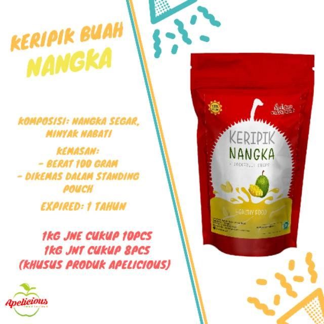 

APELICIOUS KERIPIK BUAH NANGKA PREMIUM 100GR - FOOD, SNACK, CHIPS, CEMILAN
