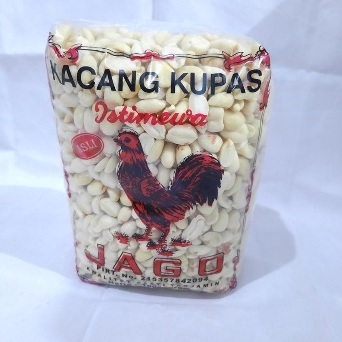 

KACANG TANAH KUPAS "MENTAH" CAP JAGO 1 KG CAMILAN FOOD