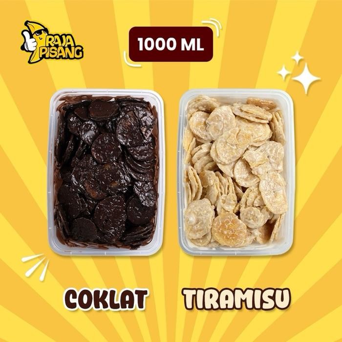 

(BELI 1 GRATIS 1) KERIPIK COKLAT LUMER 1000 ML KERIPIK PISANG COKLAT CEMILAN TERMURAH BY RAJA PISANG