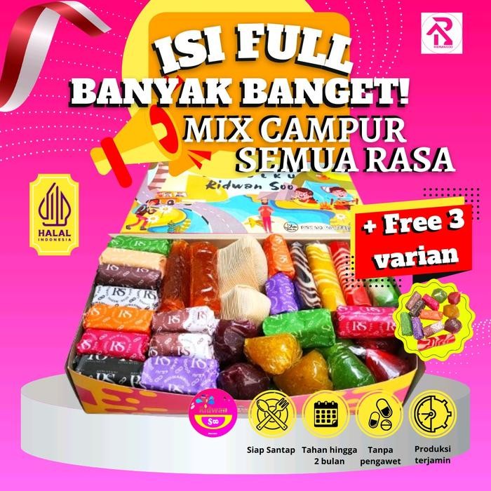 

DODOL GARUT MIX CAMPUR SEMUA RASA 1KG / DODOL GARUT MIX ANEKA RASA CAMILAN SNACKS
