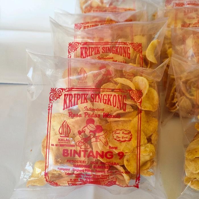 

KERIPIK SINGKONG MADURA PAKET 10PCS - KERIPIK SINGKONG BINTANG 9 - KERIPIK SINGKONG MANDING SUMENEP