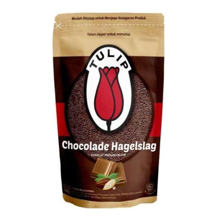 

TULIP COKELAT MESES CHOCOLADE HAGELSLAG ZIPLOCK 500 GR JUMBO