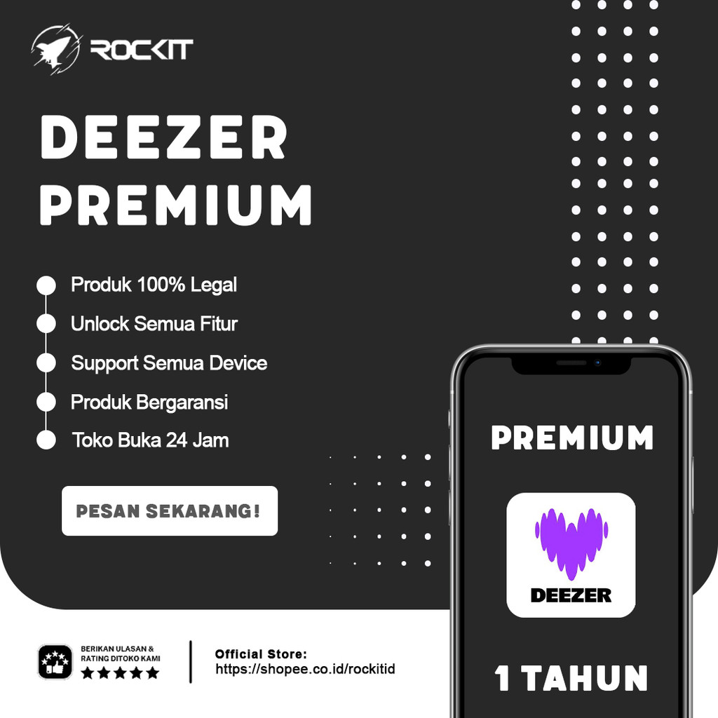Deezer Premium 1 Bulan - Music & Podcast Player (Private)