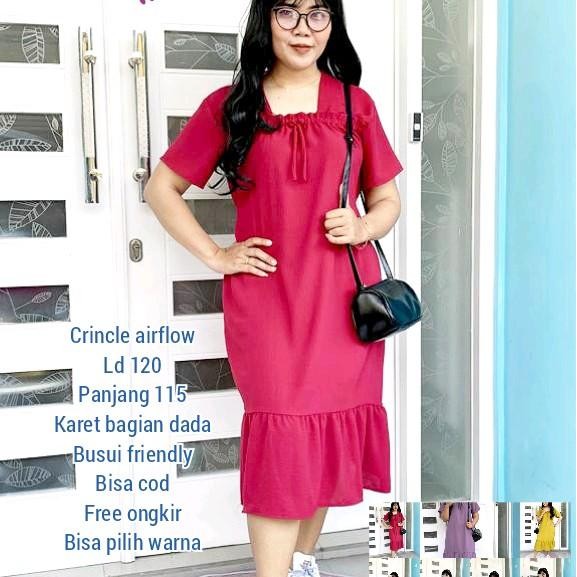 Promo Murah Paket murah daster fuji 100 ribu dapet 3 pcs Nagita HomeDress Daster Kain Crinkle model