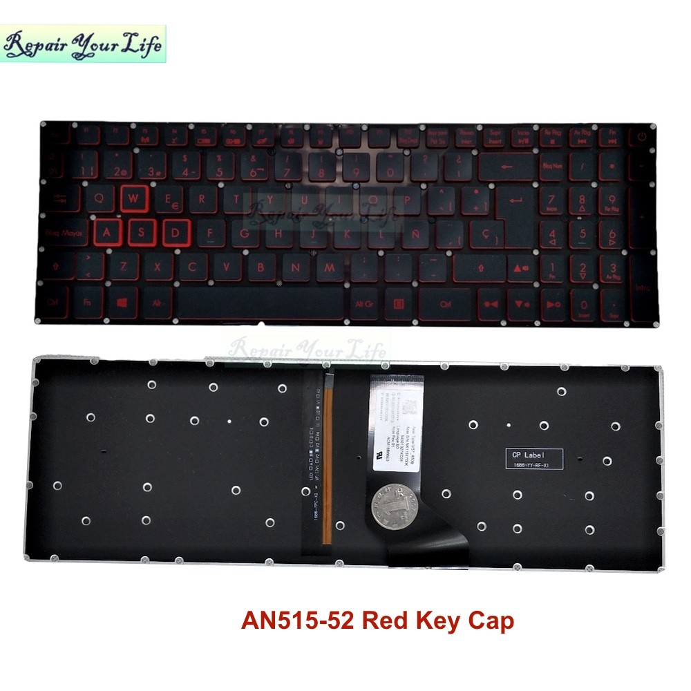 AN515-52 Laptop keyboard LA Spanish Backlit Keyboard for Acer Nitro 5 AN515-51 53 AN515-31 AN515-41 