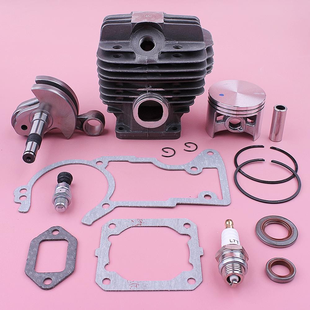 52mm Cylinder Crankshaft Oil Seal Piston Kit For Stihl MS440 044 Chainsaw Complete Gasket Set 1128 0