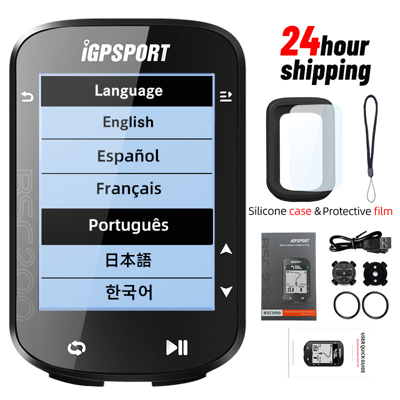 BSC200 BSC200C iGPSPORT ANT+ GPS Bike Computer Riding Cycling Odometer Route Navigation Wireless Spe