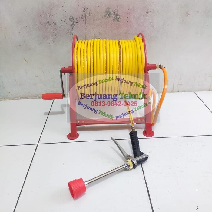 New Selang Sprayer/Air 100 Meter Komplit Stik Gun Dan Gulungan Selang