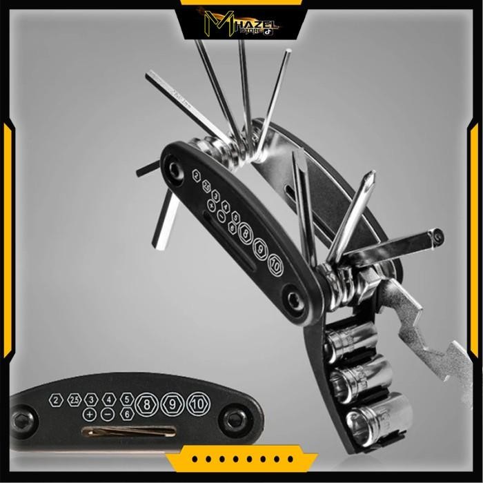 TOOL SEPEDA KUNCI SEPEDA 15 SET OBENG SET KUNCI PAS KUNCI L