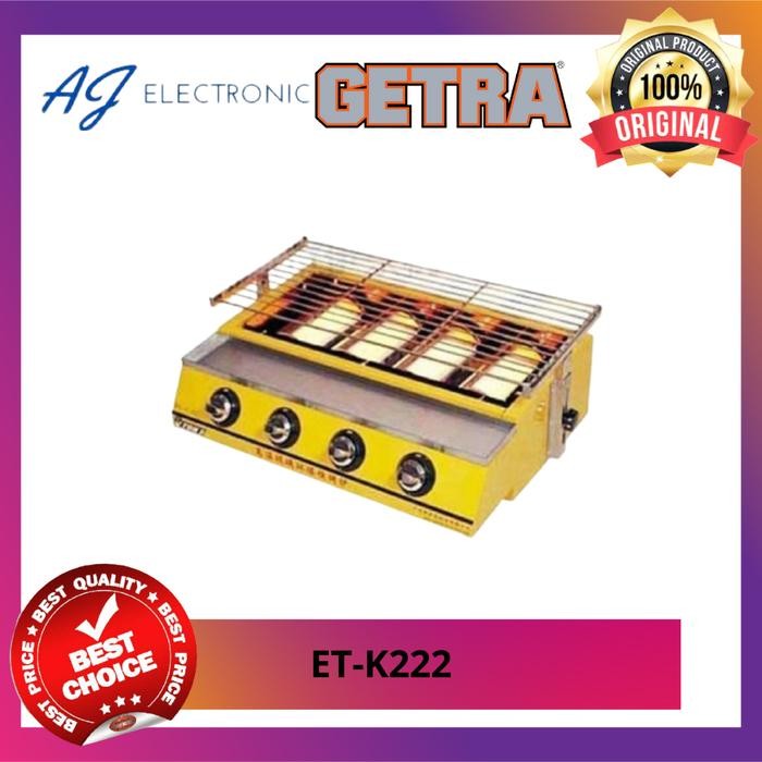 Pemanggang Getra Et-K222 / Etk222 , Alat Pemanggang Gas Bbq