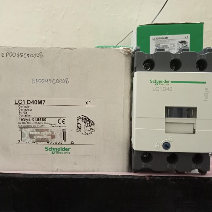Paling Laris Contactor Schneider Lc1D40M7 220V / Kontaktor Schneider Lc1D40 M7