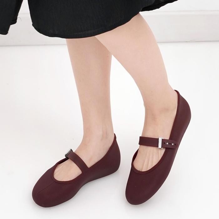 PORTO BLT - Sepatu Balet Tali Wanita Karet Jelly Casual Terbaru Anti Slip Nyaman Flat Shoes BLT