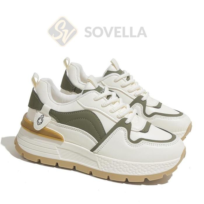 SOVELLA Cyra Sneakers Putih Simpel Ringan Polos Wanita