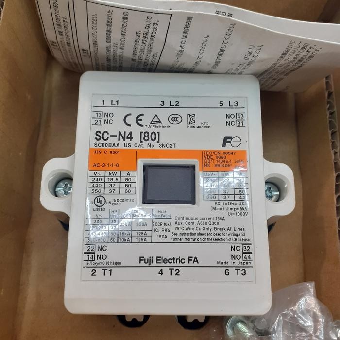 Kontaktor Contactor Fuji Sc-N4 Scn4 220V Original