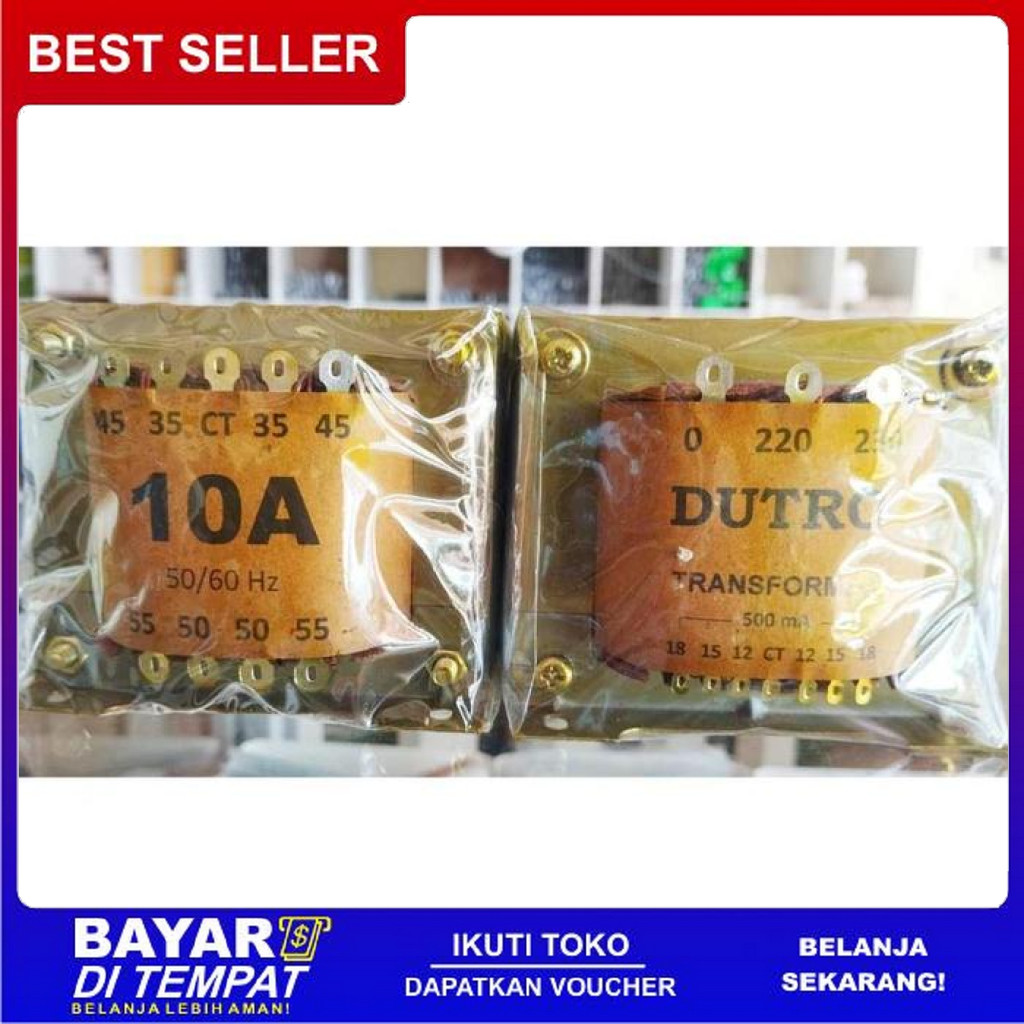 FREE ONGKIR 10A CT 55V TRAFO 10 AMPERE TRAFO 10A CT 55V DUTRO BISA COD