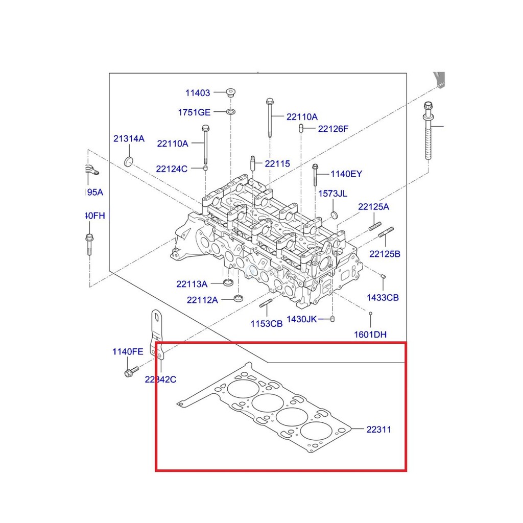 GASKET CYLINDER HEAD HYUNDAI SANTA FE