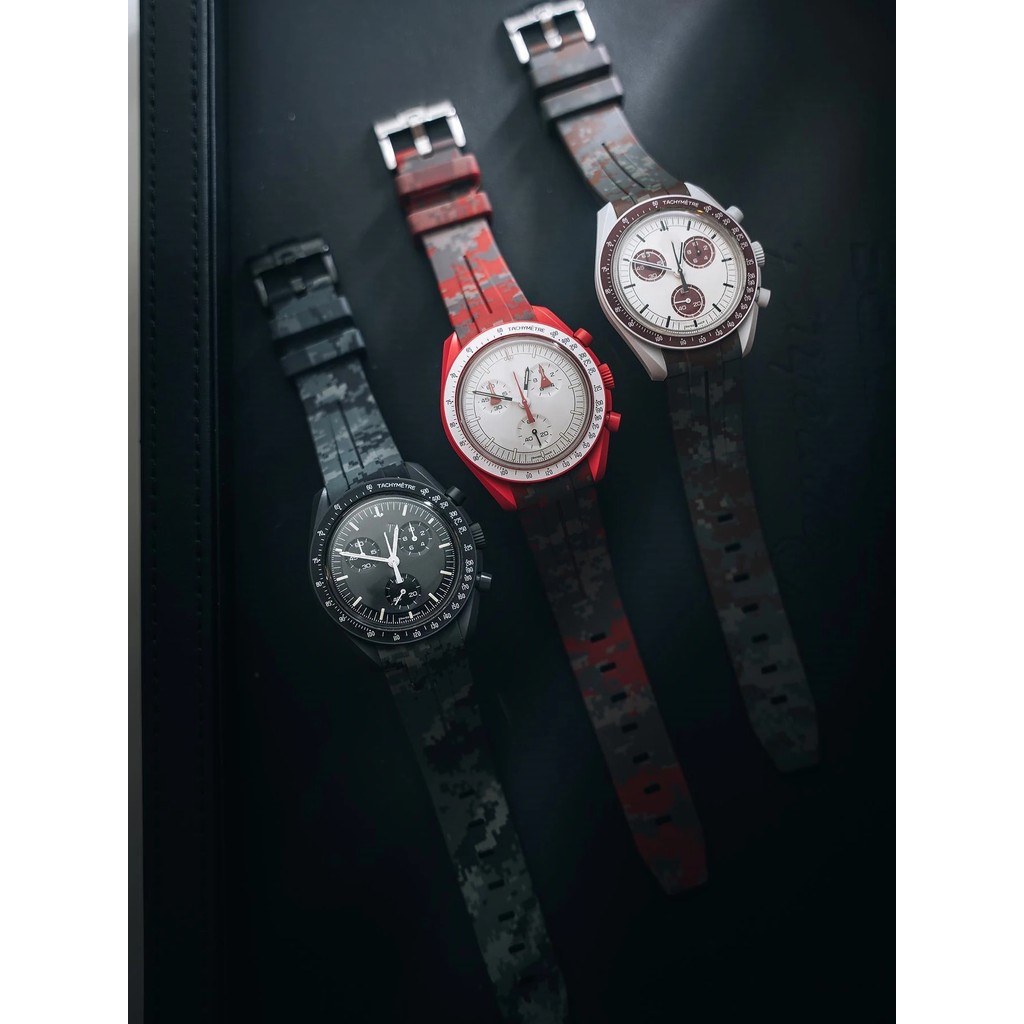 IMPORT BANDS FOR MOONSWATCH WATCH RUBBER WATCH STRAP FOR OMEGA FOR MOONSWATCH CONSTELLATION