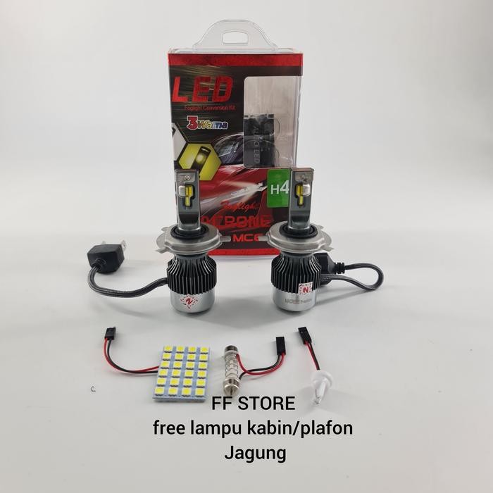 Turbo Led 3 Warna H4 Mc6