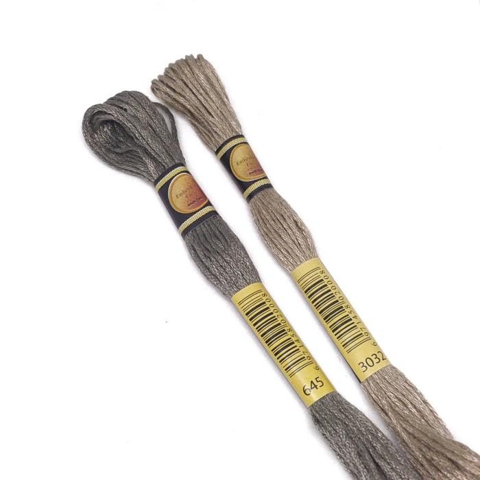 (Allthebest) Benang Sulam / Kristik CXC Import (kode DMC) Seri Warna ASH