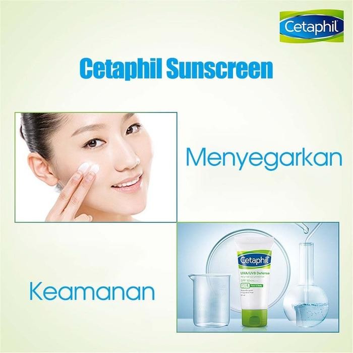 ReadyCetaphil Uva/Uvb Defense Sunscreen Spf50+ Pa++++ 50Ml / Cetaphil Sunblock Untuk Perawatan Wajah
