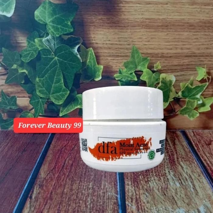Dfa Moist Acne Physical Sunscreen Spf 50 + Pa ++++ Sunblock Jerawat