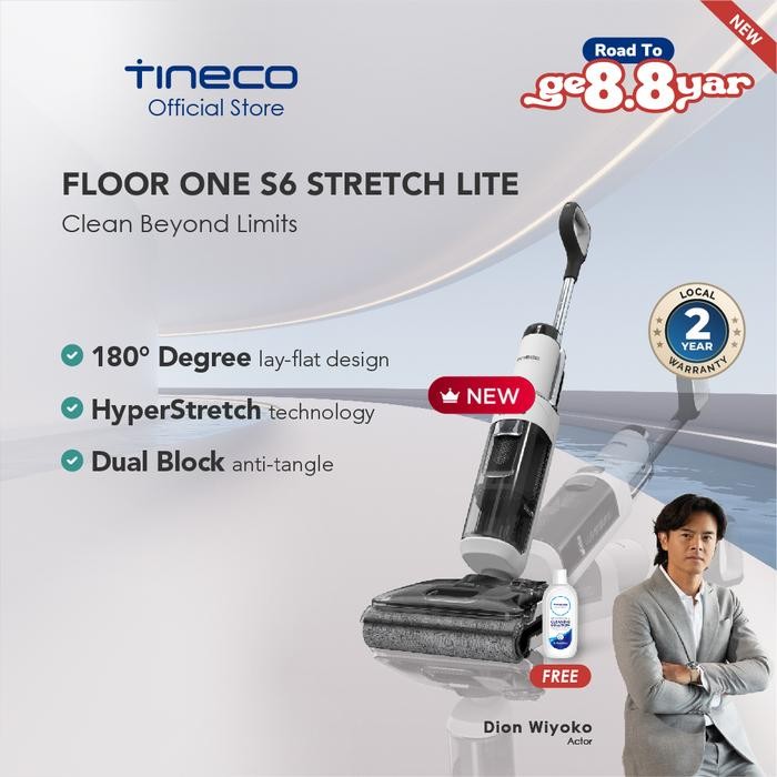 Tineco Floor One Stretch S6 Lite Smart Wet Cordless Vacuum Multifunctional Vacuum Cleaner